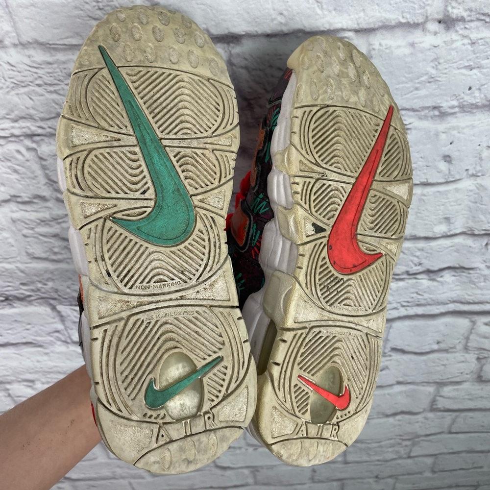 Nike Air More Uptempo Gs What The 90s Sneakers Size 6.5Y - Picture 7 of 9